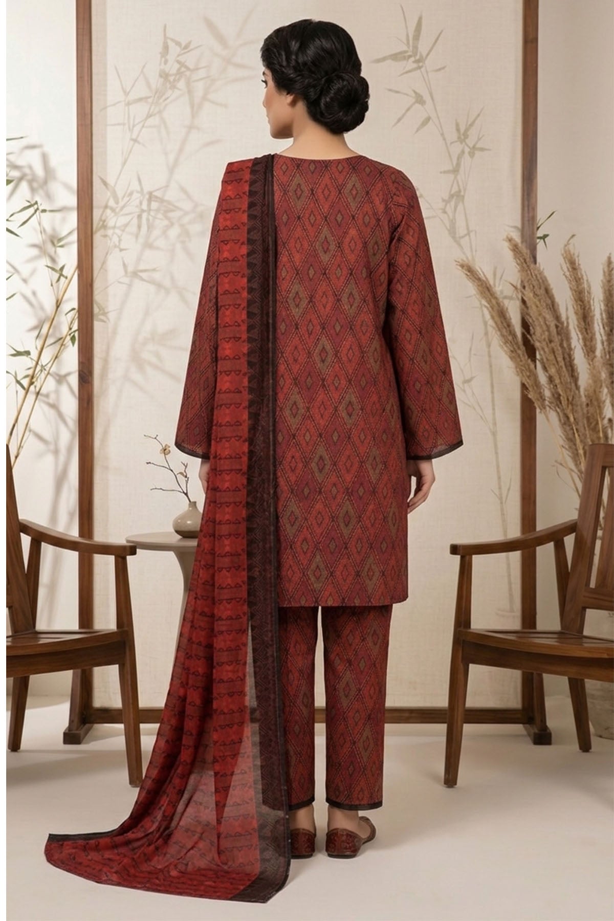 Cambrige Print 3 Piece SZ-2006