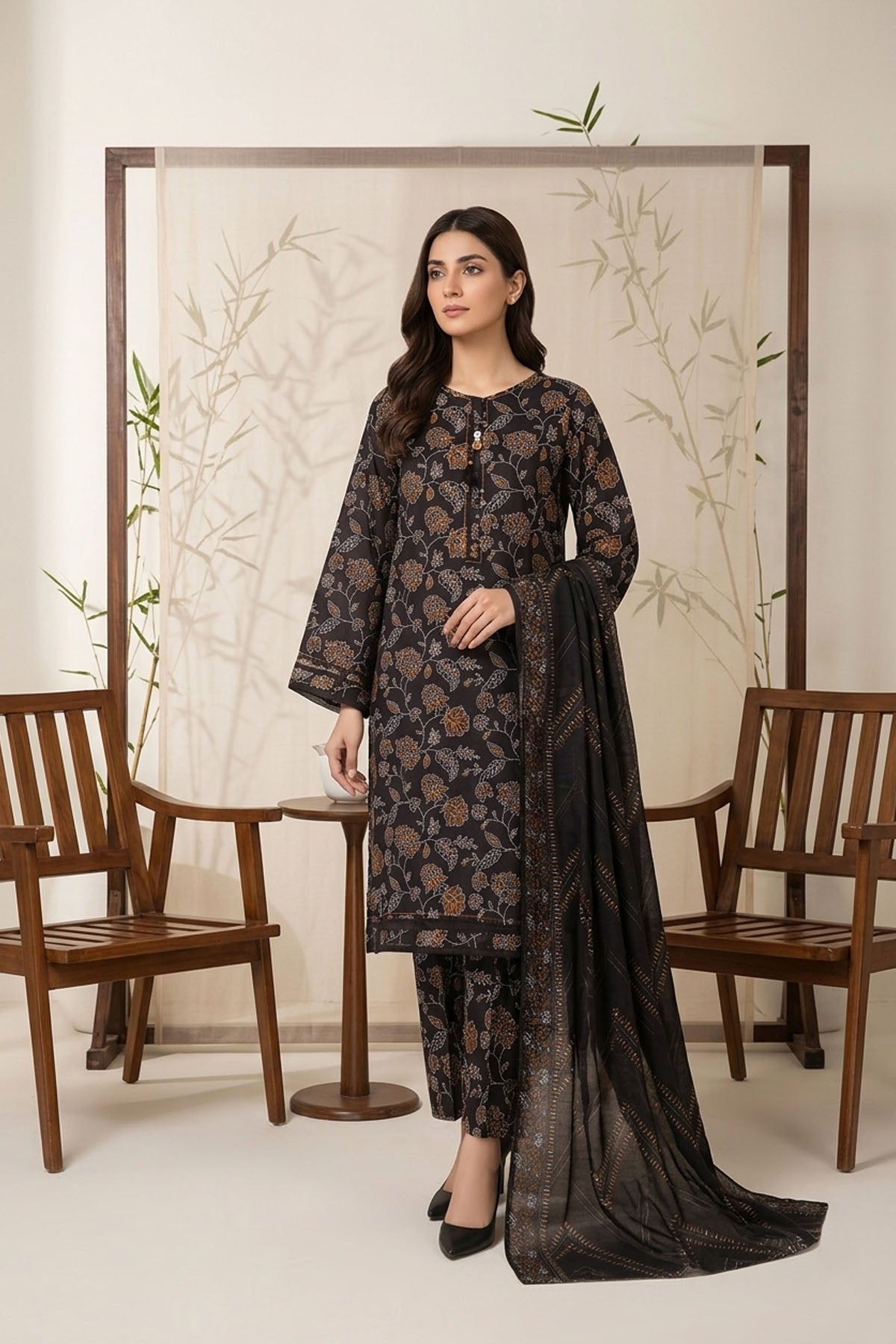 Cambrige Print 3 Piece M-SZ-2003