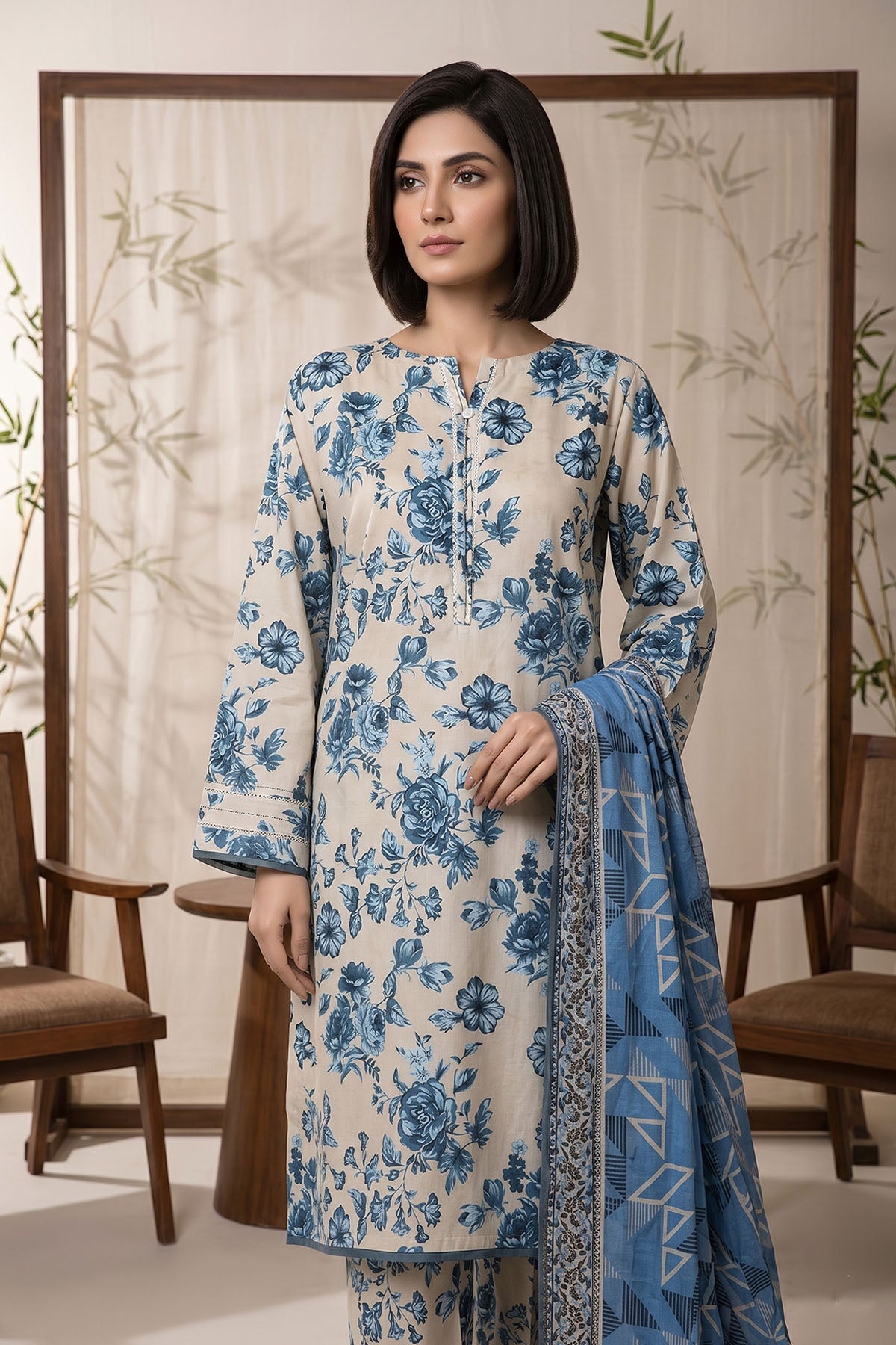 Cambrige Print 3 Piece M-SZ-2007