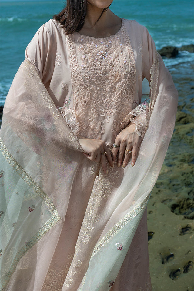 WOMEN'S-3 PIECE EMBROIDERY COTTON | SZ-478