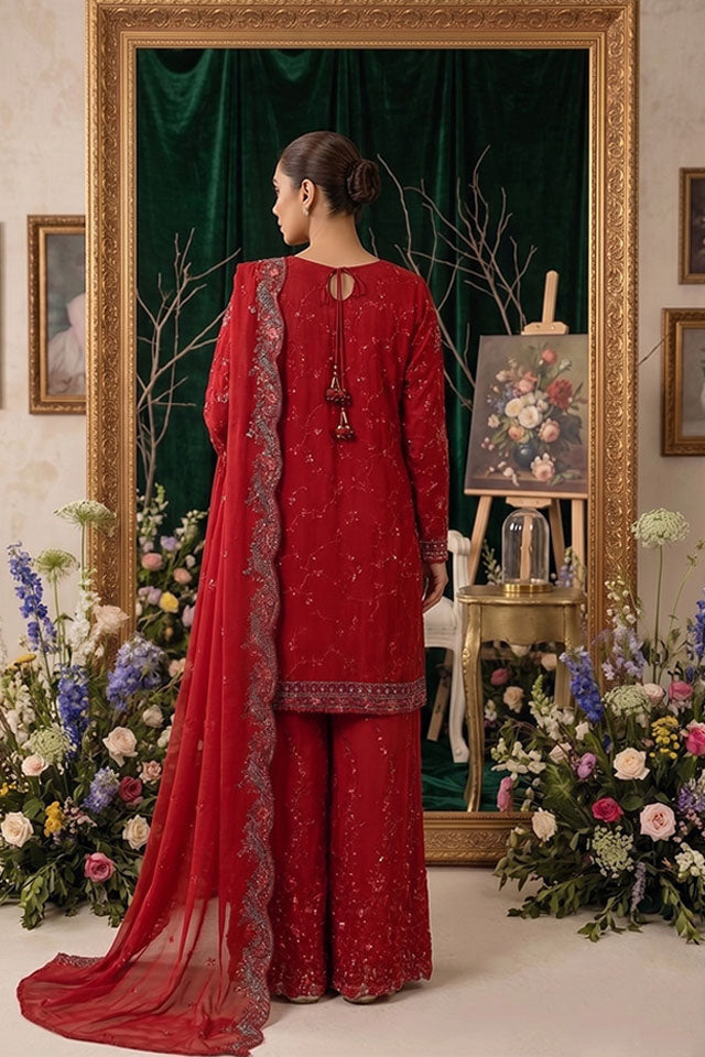Premium Maroon Chiffon M-SZ-2011