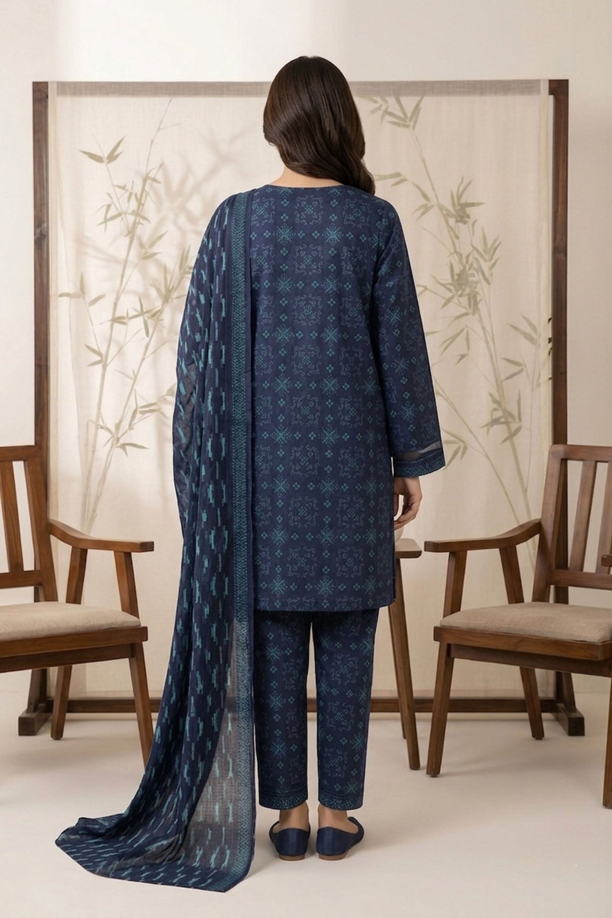 Cambrige Print 3 Piece M-SZ-2010