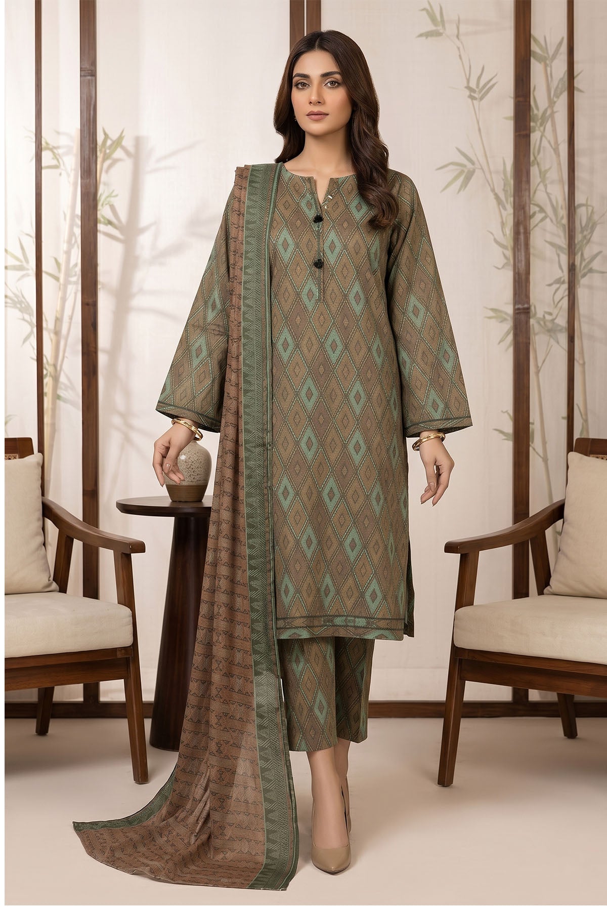 Cambrige Print 3 Piece SZ-2008