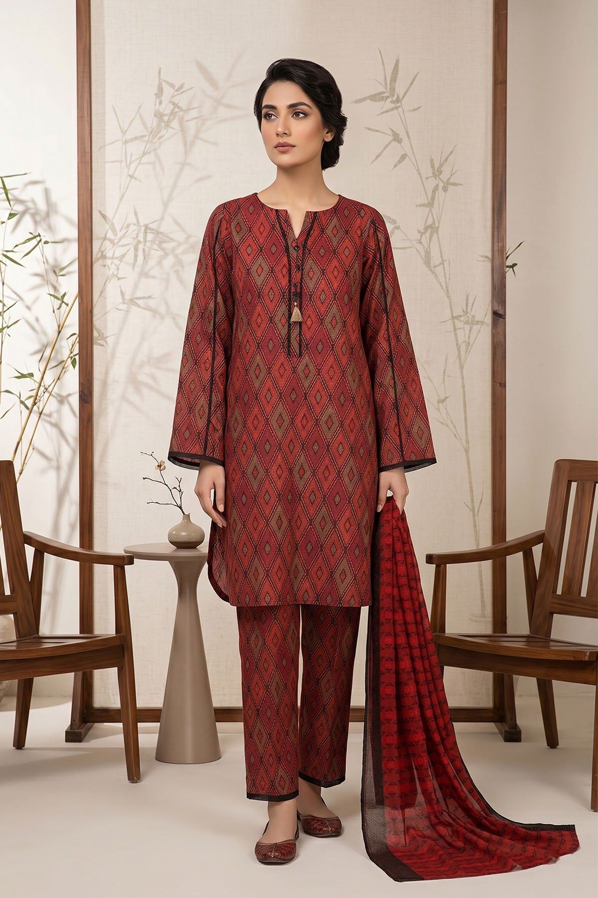 Cambrige Print 3 Piece SZ-2006