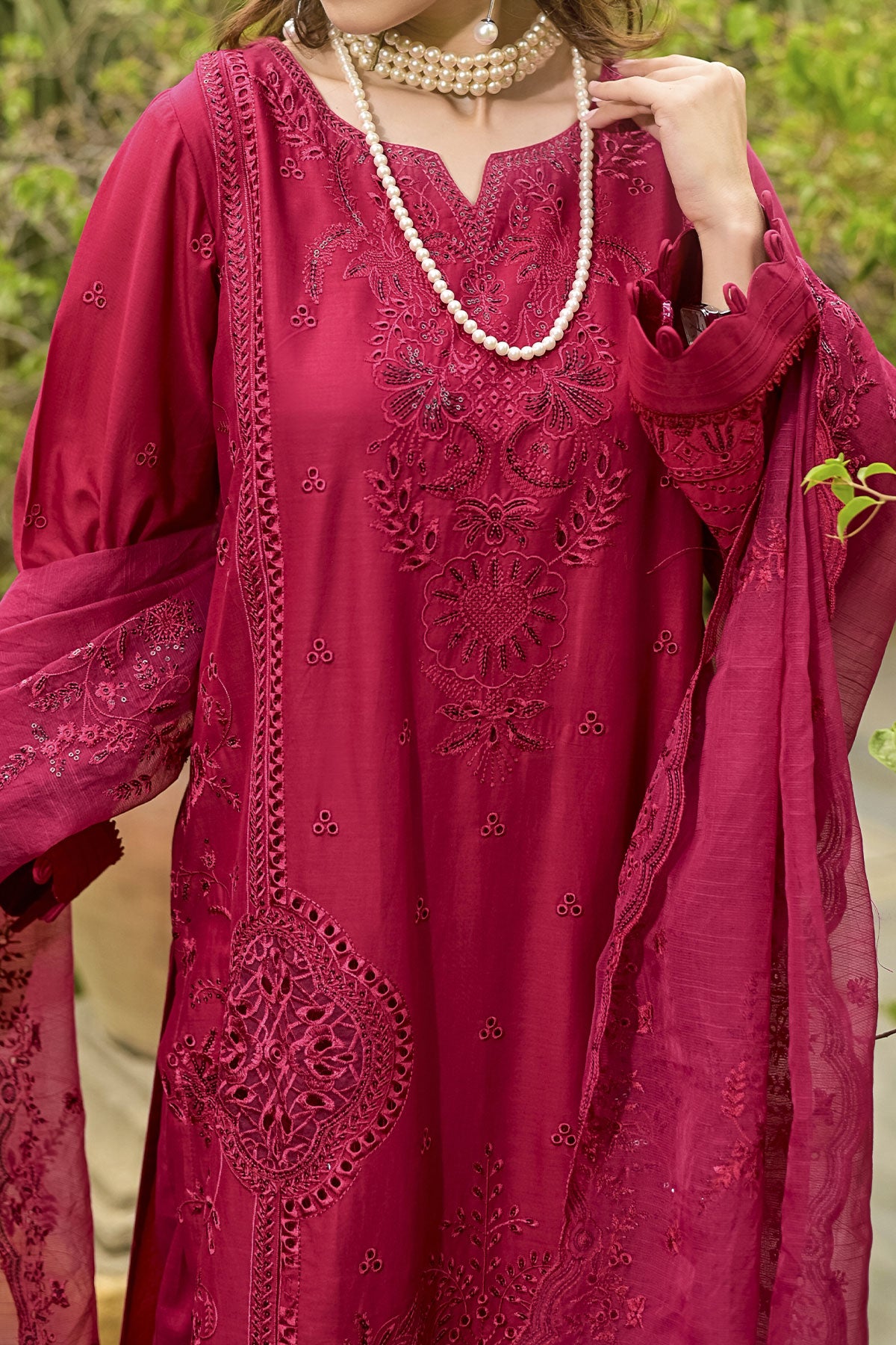3 PIECE DIGTAL PRINT LAWN | CTN-450 PINK