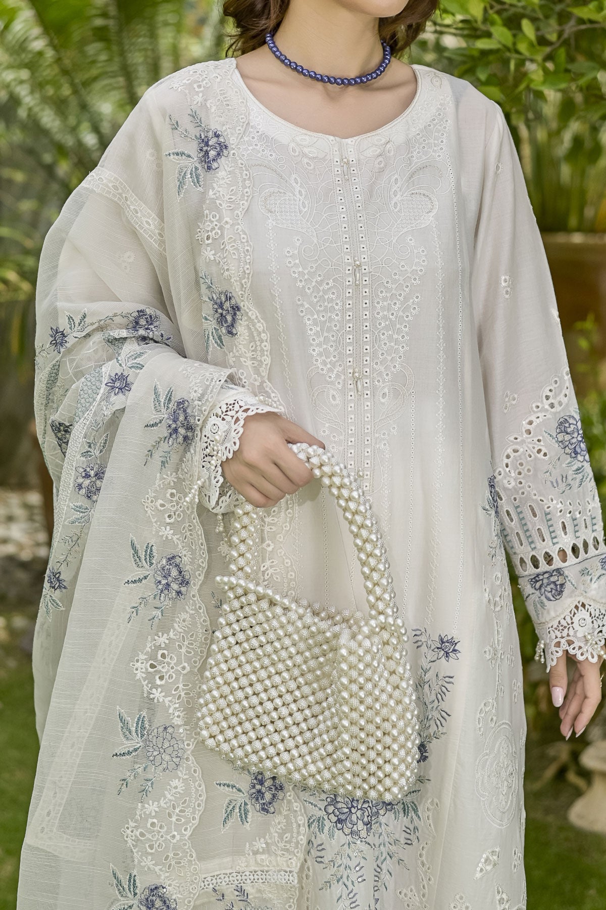 WOMEN'S-3 PIECE EMBROIDERY COTTON | SZ-459
