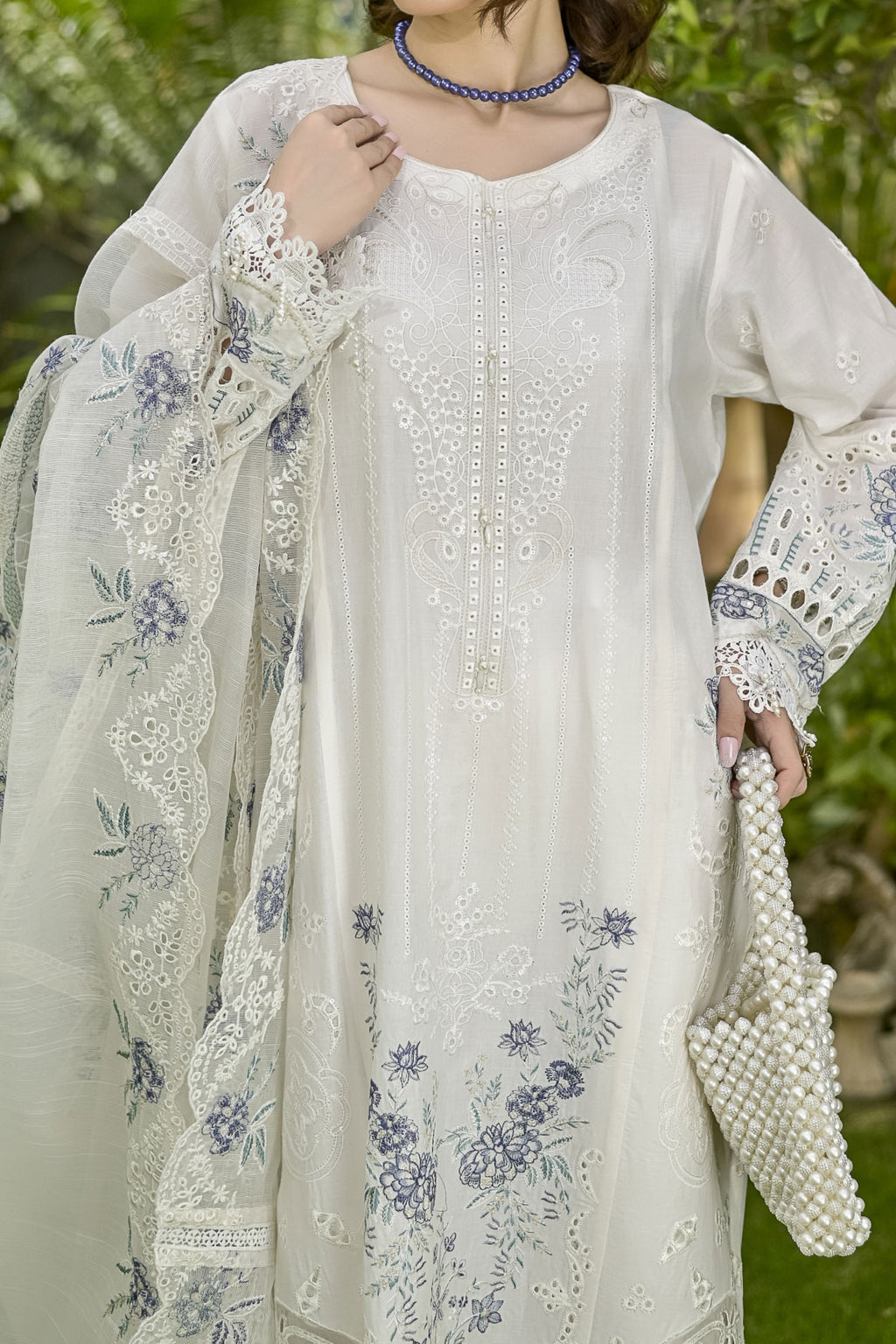 WOMEN'S-3 PIECE EMBROIDERY COTTON | SZ-459