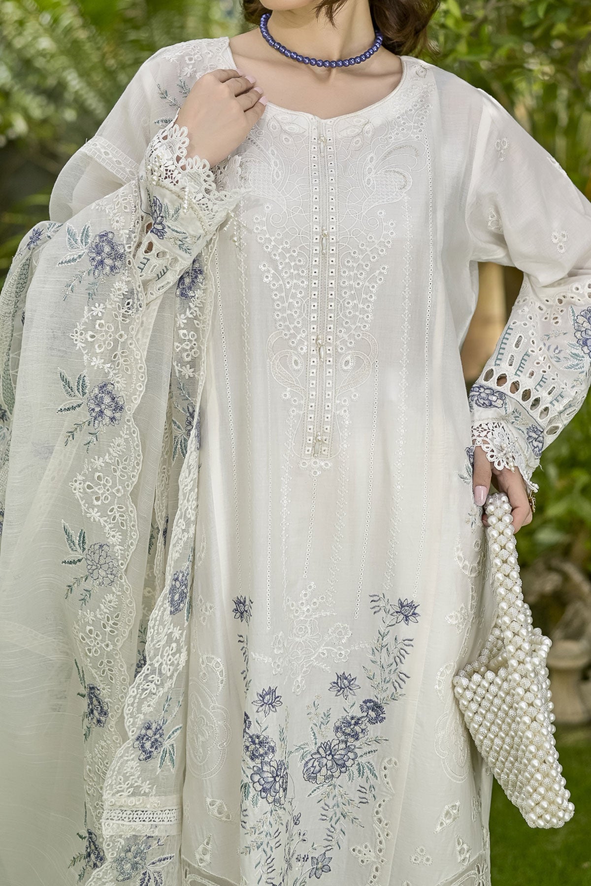 WOMEN'S-3 PIECE EMBROIDERY COTTON | SZ-459