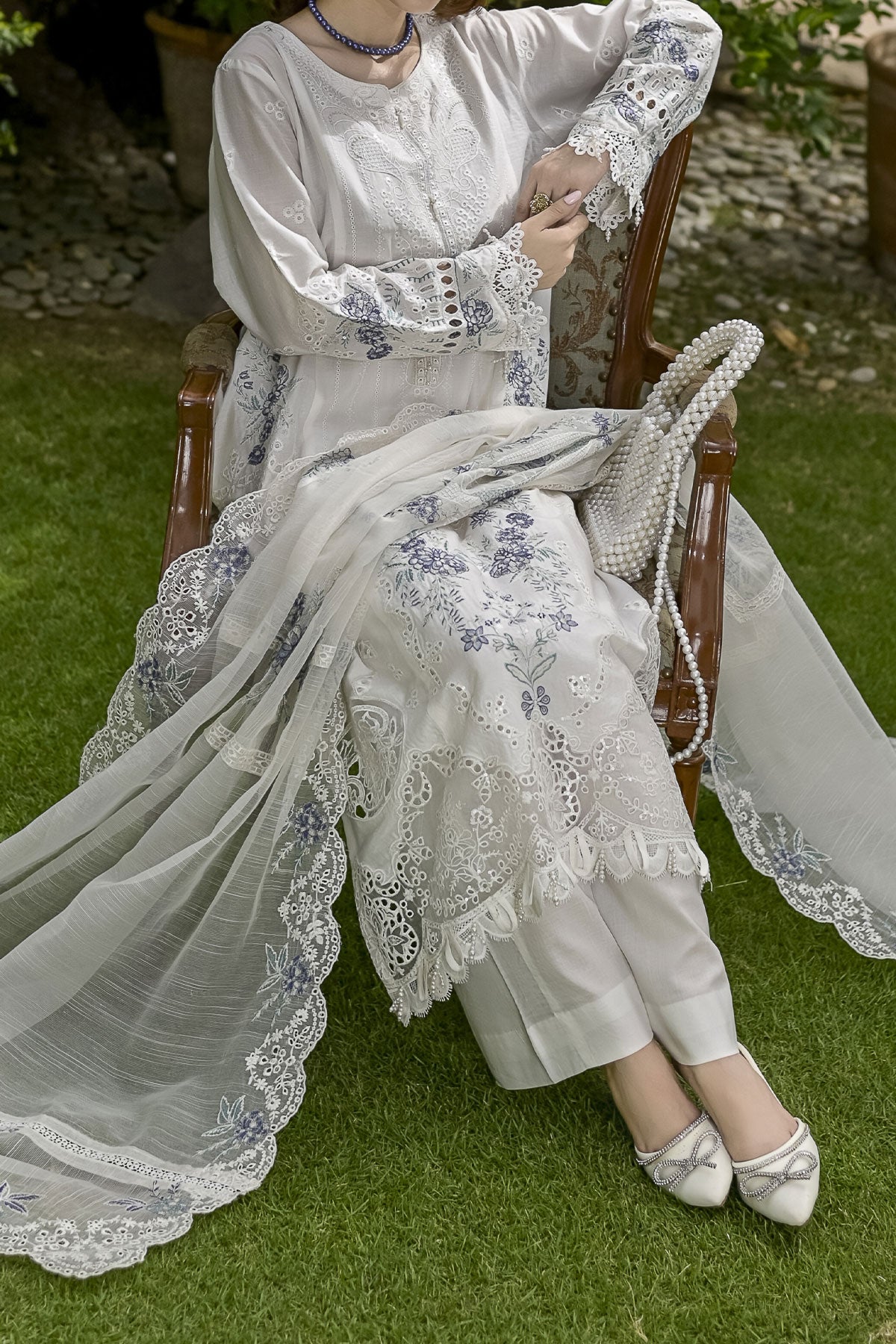 WOMEN'S-3 PIECE EMBROIDERY COTTON | SZ-459
