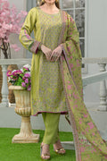 WOMEN'S-3 PIECE PRINTED RAW SILK | DPV-219