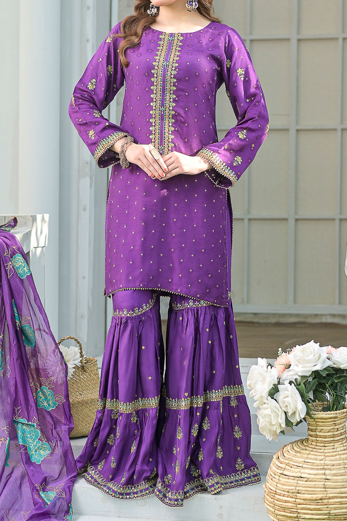 WOMEN'S-3 PIECE FANCY JACQUARD | FJ-277