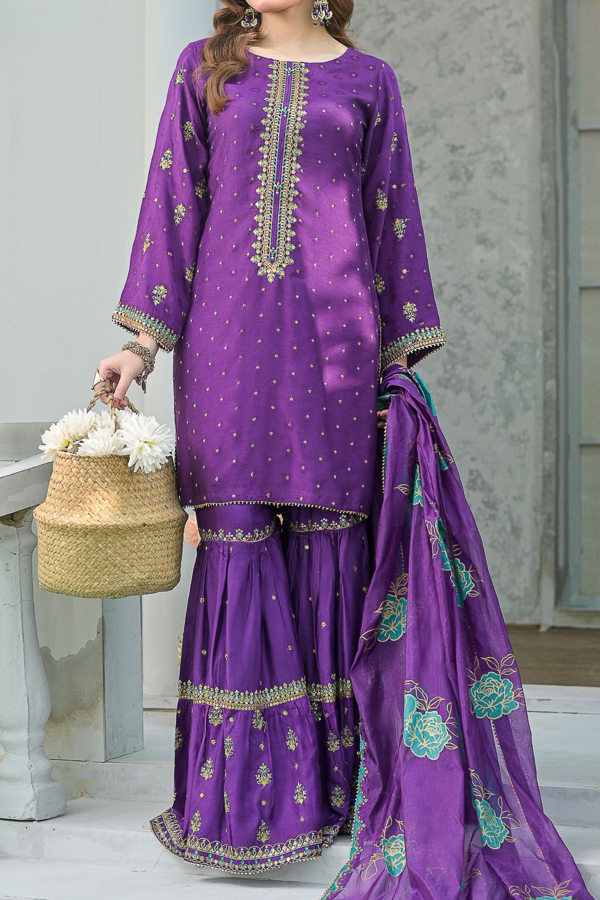 WOMEN'S-3 PIECE FANCY JACQUARD | FJ-277