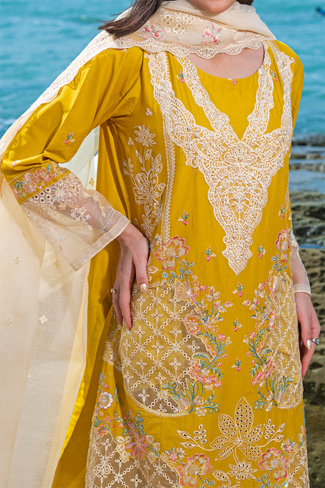 WOMEN'S-3 PIECE EMBROIDERY COTTON | SZ-479