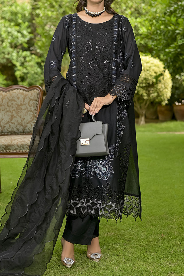 WOMEN'S-3 PIECE EMBROIDERY COTTON | SZ-458