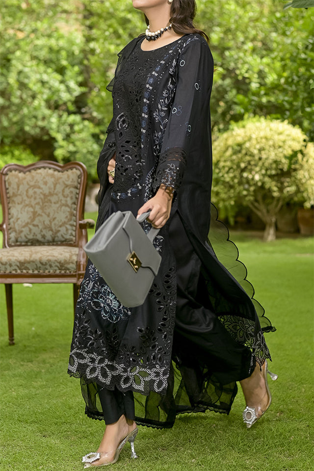 WOMEN'S-3 PIECE EMBROIDERY COTTON | SZ-458