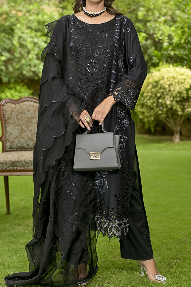 WOMEN'S-3 PIECE EMBROIDERY COTTON | SZ-458