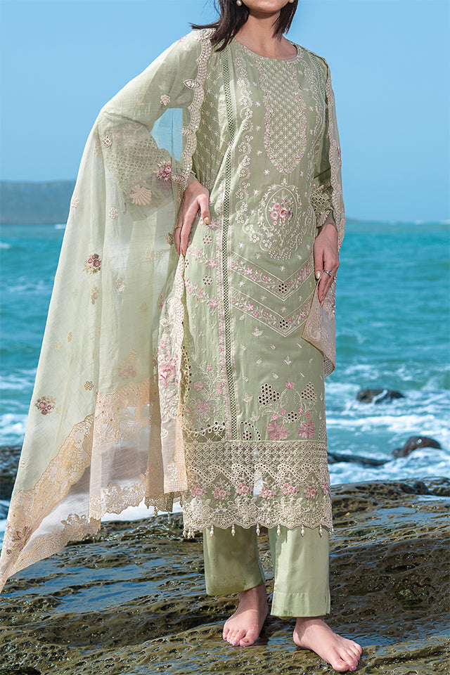 WOMEN'S-3 PIECE EMBROIDERY COTTON | SZ-471