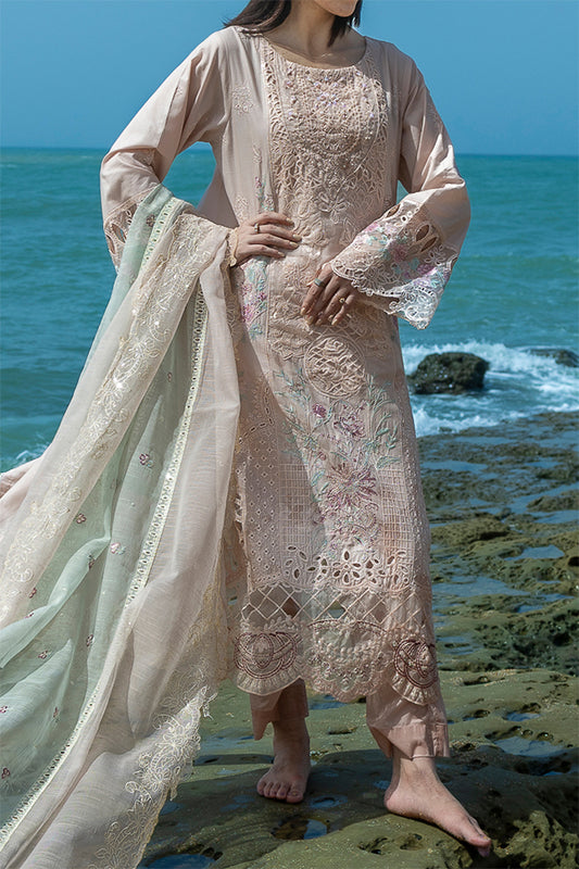 WOMEN'S-3 PIECE EMBROIDERY COTTON | SZ-478